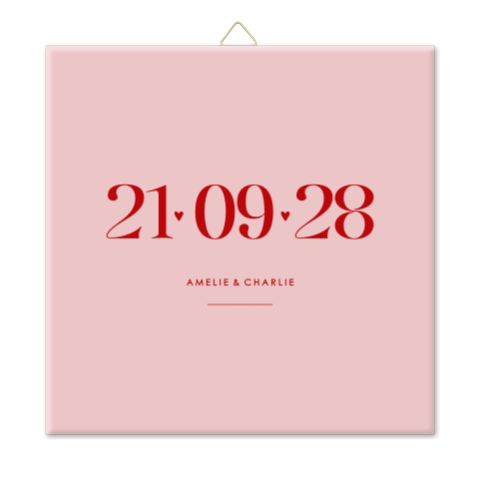 Hochzeitsfliese im Colorblocking Stil 