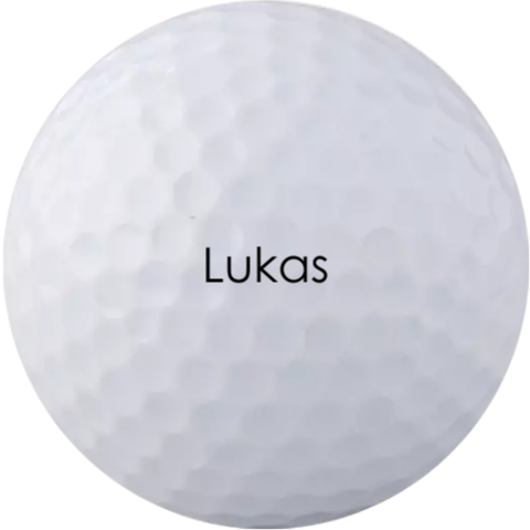 Golfball mit Name (Set von 3)