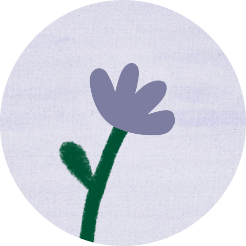Sluitzegel landschap bloem lila