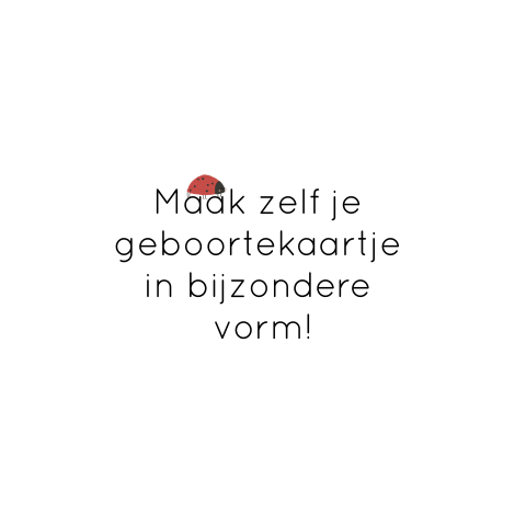 Geboortekaartje cirkel zelf maken