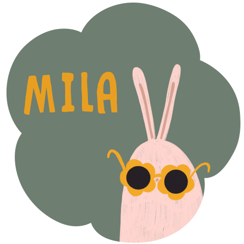 Geboortekaartje bijzondere vorm bloem konijn zonnebril