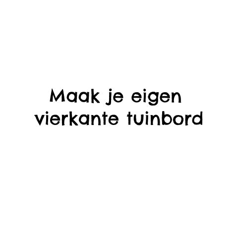 Tuinbord vierkant