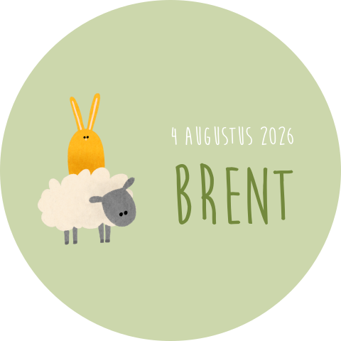 Raamsticker lente dieren