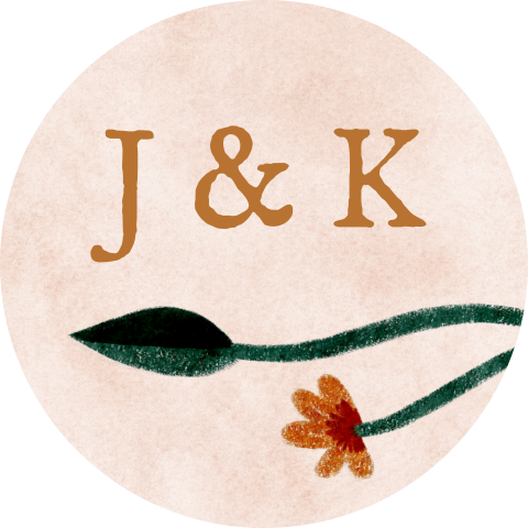 Sluitzegel rond waterverf bloemen | 25 stuks