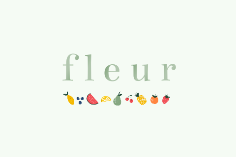 Geboortekaartje minimalistisch fruit hoogglans