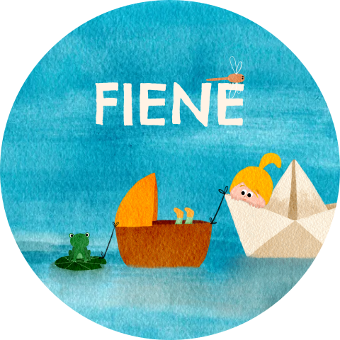 Raamsticker vijver bootje grote zus