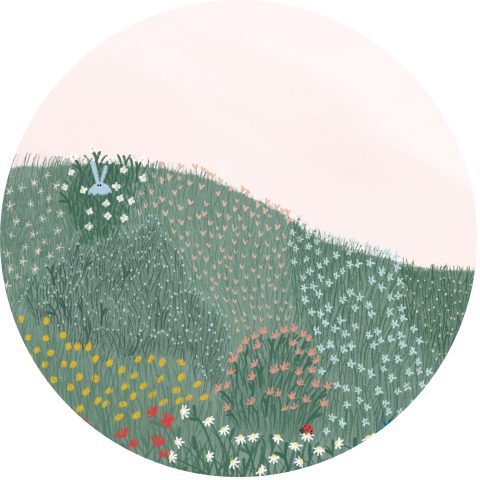 Behangcirkel bloemen