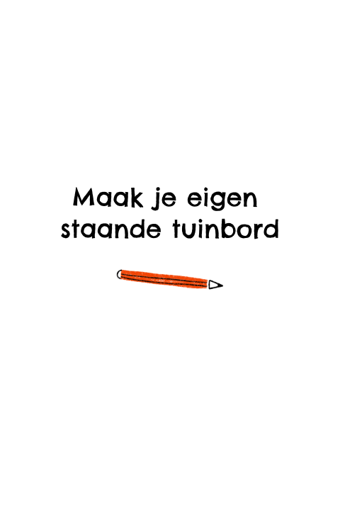 Tuinbord staand 40 x 80