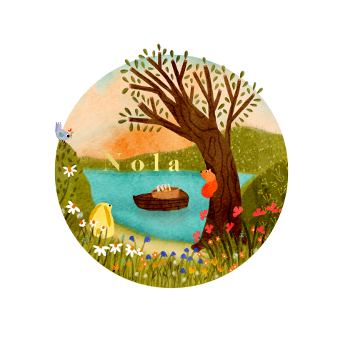 Geboortekaartje water natuur bootje diertjes