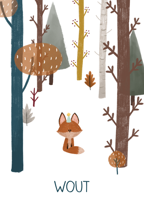 Geboortekaartje Herfstbos