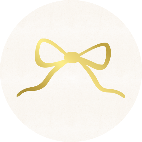 Sluitzegel strik goudfolie | 25 stuks