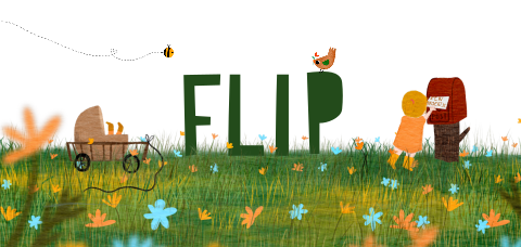 Geboortekaartje langwerpig voorjaar zus broertje brievenbus