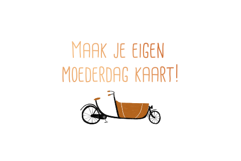 Maak je eigen liggende moederdag kaart