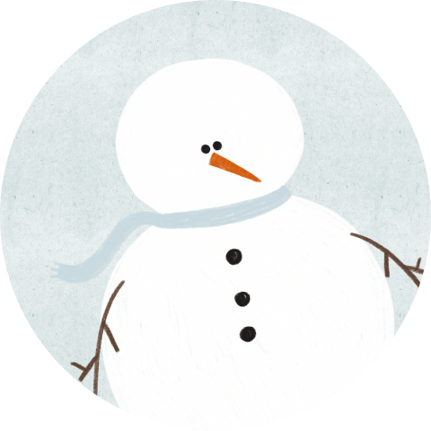 Sluitzegel sneeuwpop
