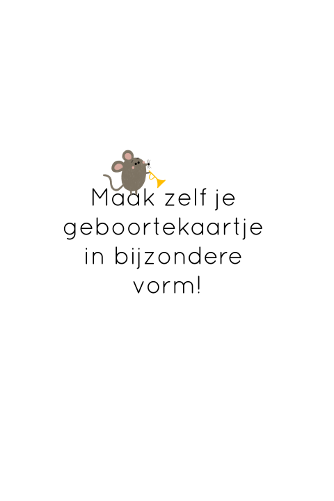 Geboortekaartje ovaal zelf maken