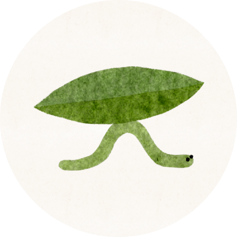 Sluitzegel rupsje blaadje