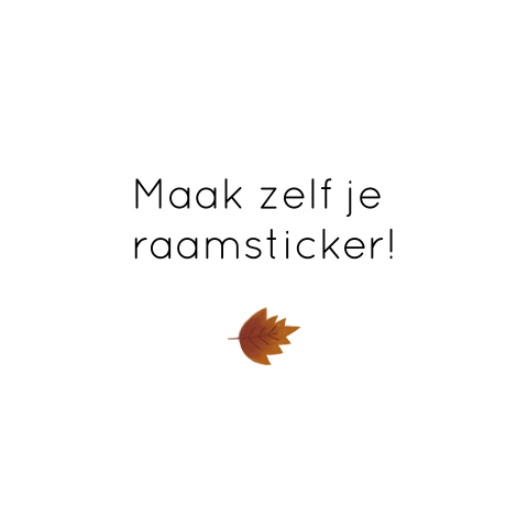 Maak zelf je raamsticker
