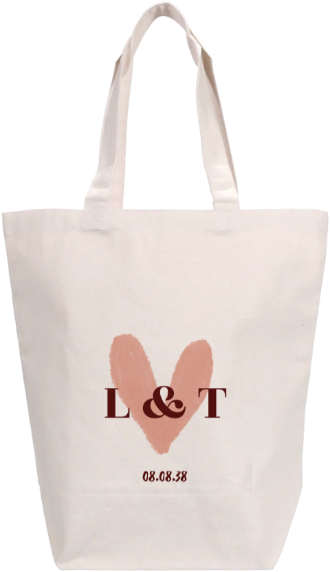 Tote bag tasje voor bruiloftsgasten
