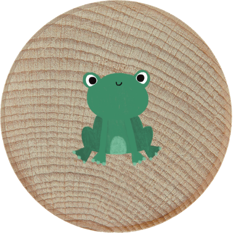 Tandendoosje met illustratie kikker