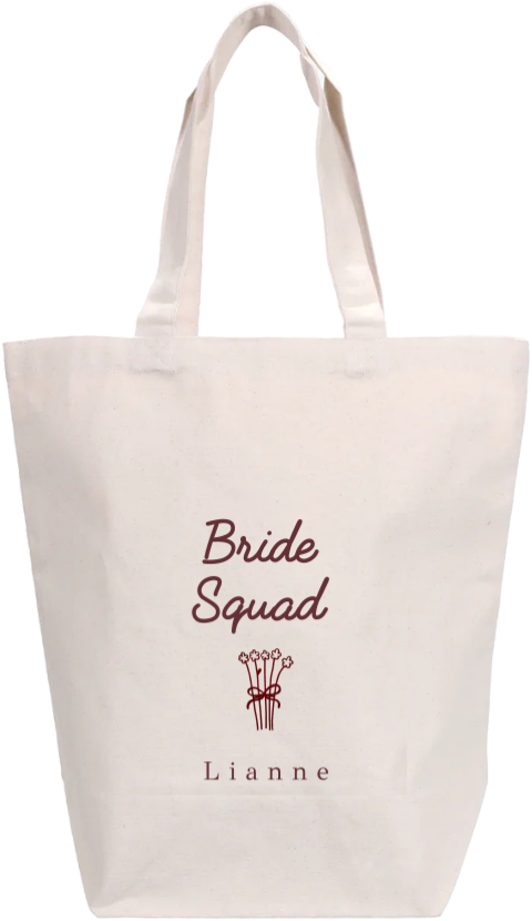 Tote bag linnen tasje voor vrijgezellenfeest