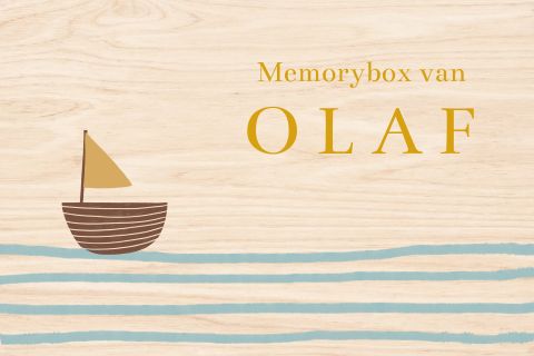 Memorybox bootje zee
