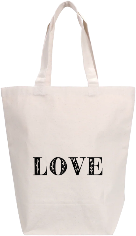 Tote bag katoenen love letters tasje