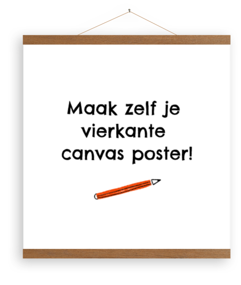Canvasposter met latjes zelf maken
