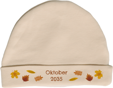 Mutsje met herfstblaadjes