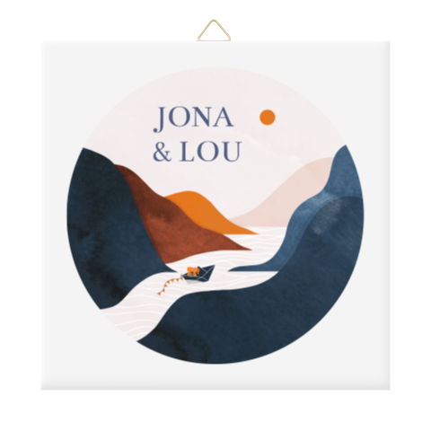 Tegel waterverf rondje