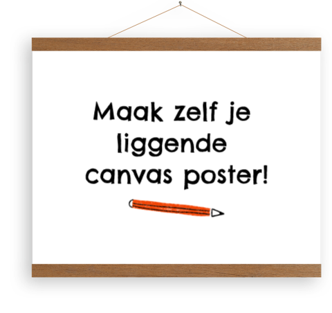 Canvasposter met latjes liggend zelf maken