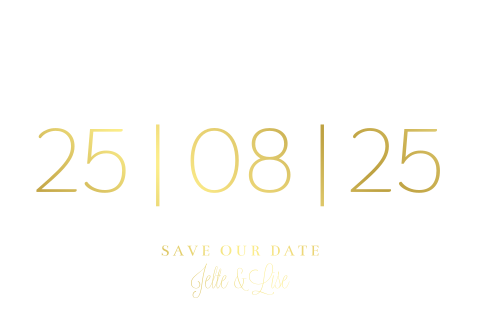 Save the date kaart minimalistisch en modern met foliedruk