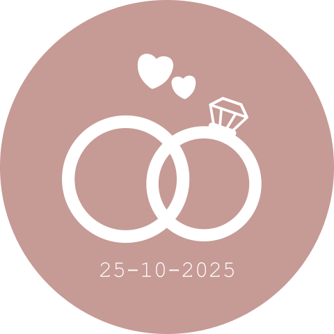 Aanpasbare sluitzegel huwelijk roze trouwringen