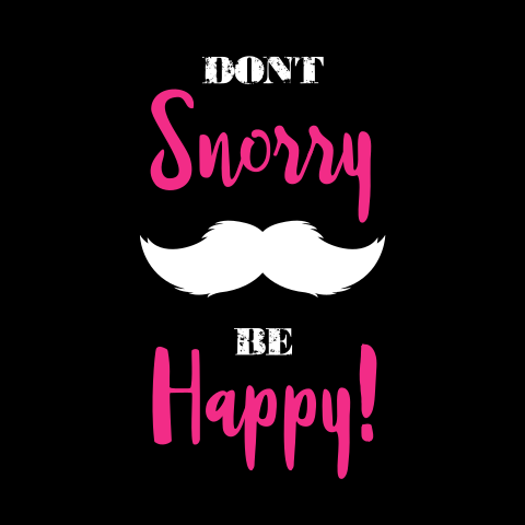 Opkikkertje Don't worry be happy Snor