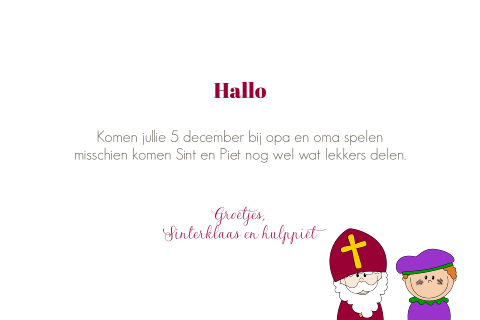 Kaart binnenkant