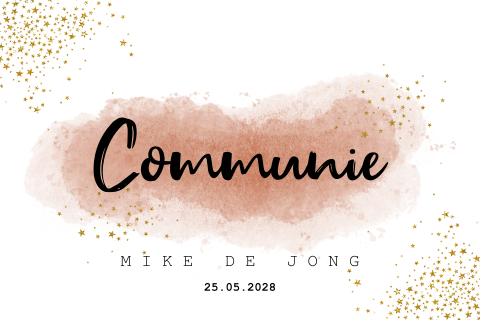 Feestelijke en stoere lentefeest uitnodiging jongen