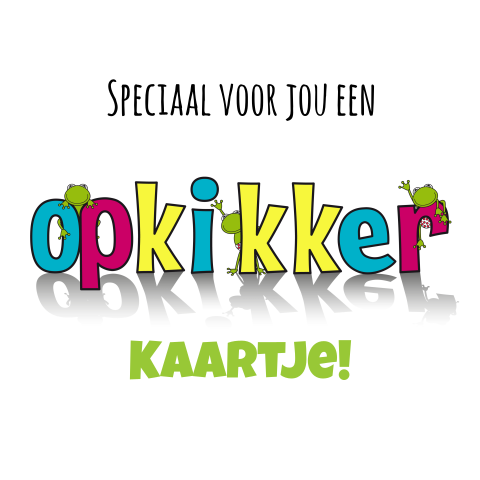 Opkikker grappige wenskaart met kikkertjes