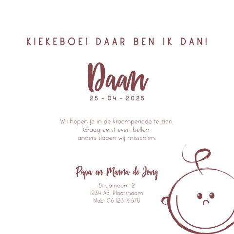 Kaart binnenkant