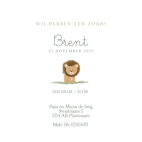 Kaart binnenkant
