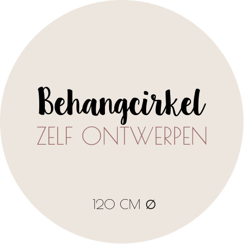 Behangcirkel zelf ontwerpen 120 cm