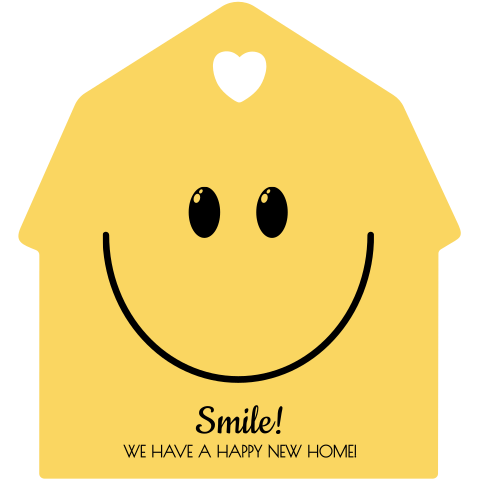 Smile! We have a happy new home verhuiskaart