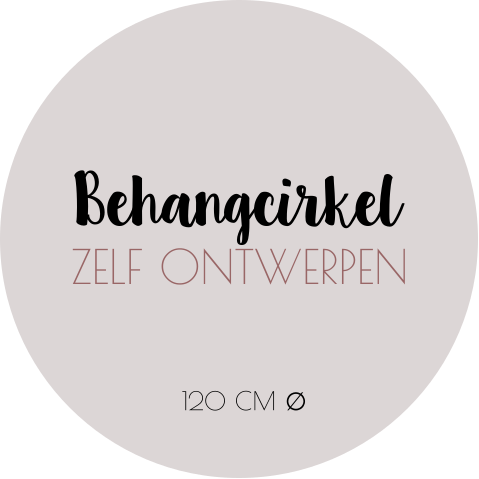 Behangcirkel 120 cm ∅ zelf ontwerpen