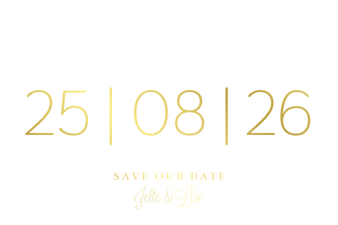 Save the date kaart minimalistisch en modern met foliedruk