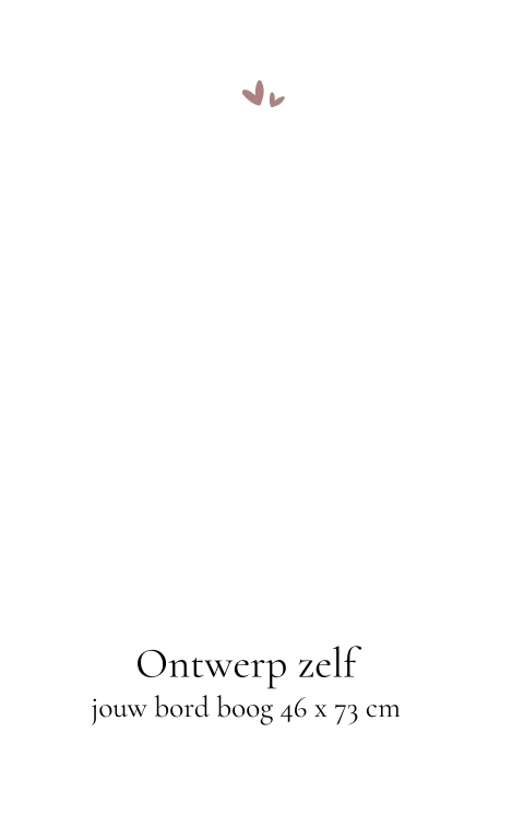 Welkomstbord boog zelf ontwerpen