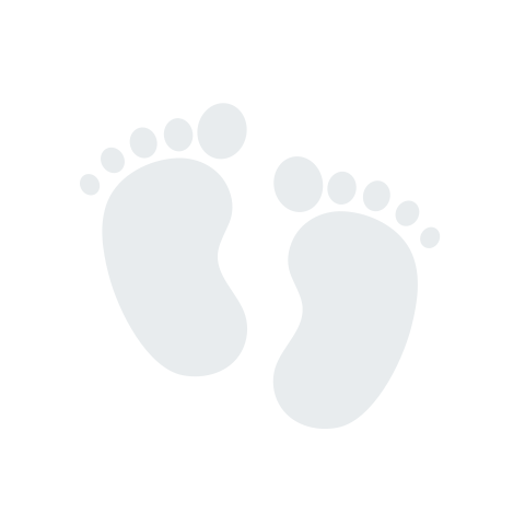 Sluitzegel geboortekaartje babyvoetjes in blauw