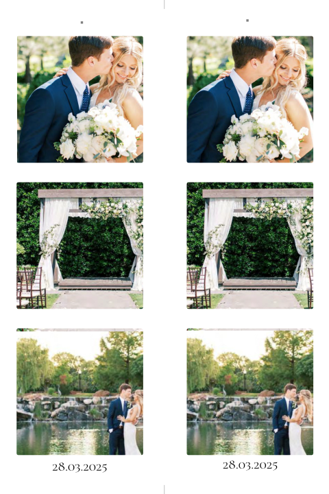 DIY fotostrip met drie foto's