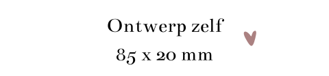 Ontwerp zelf label langwerpig twee gaatjes | 16 stuks