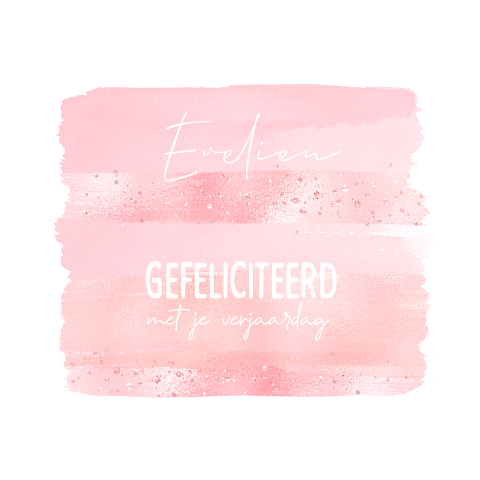 Gefeliciteerd met je verjaardag glitter roze
