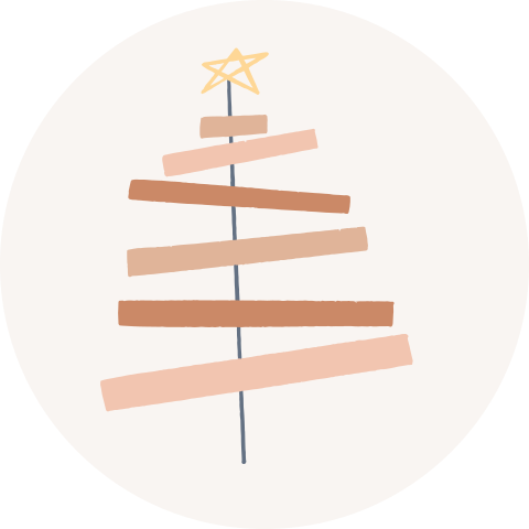 kerst sluitzegel kerstboom met ster