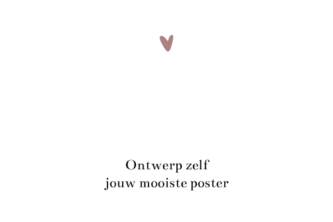 Ontwerp zelf je poster - liggend formaat