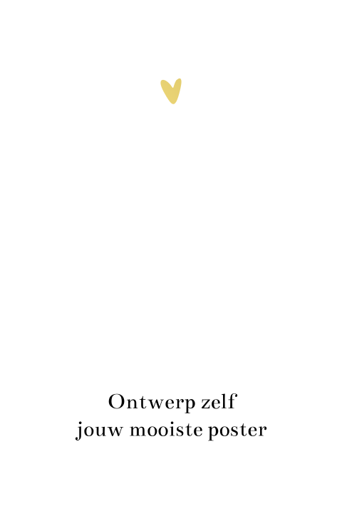 Ontwerp zelf je poster met folie - staand formaat